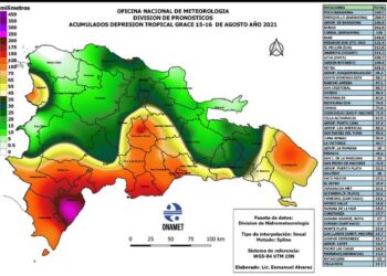 Barahona, provincia más afectada por las lluvias de la depresión tropical Grace