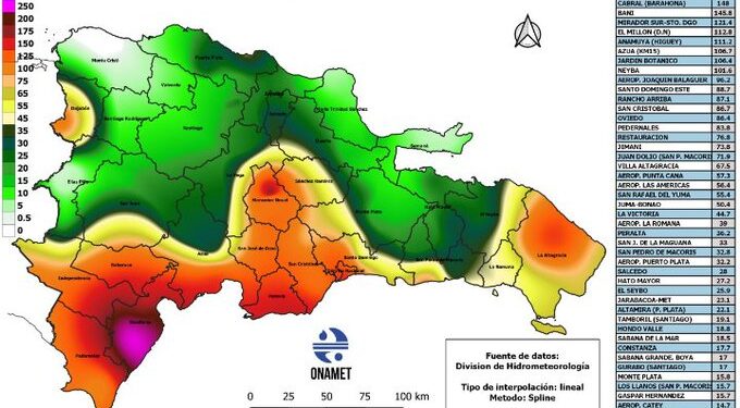 Barahona, provincia más afectada por las lluvias de la depresión tropical Grace