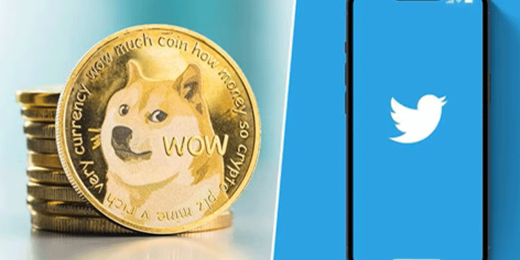 Criptomoneda dogecoin se dispara tras usar Twitter su símbolo como logo