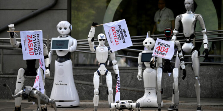 Los robots se van a huelga, «protestan» contra el uso descontrolado de la IA